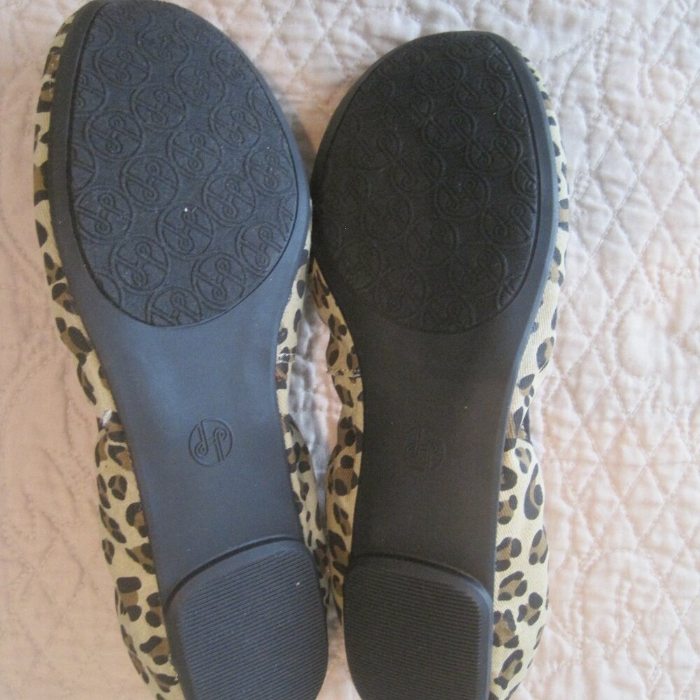 LINDSAY PHILLIPS LIV CANVAS LEOPARD BALLET FLATS 10 NIB $64.00 - Picture 5 of 6